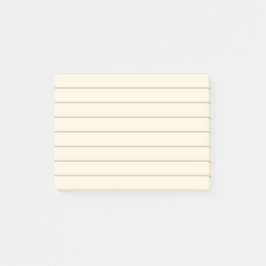 Papier à revêtement jaune pâle Notes post-it