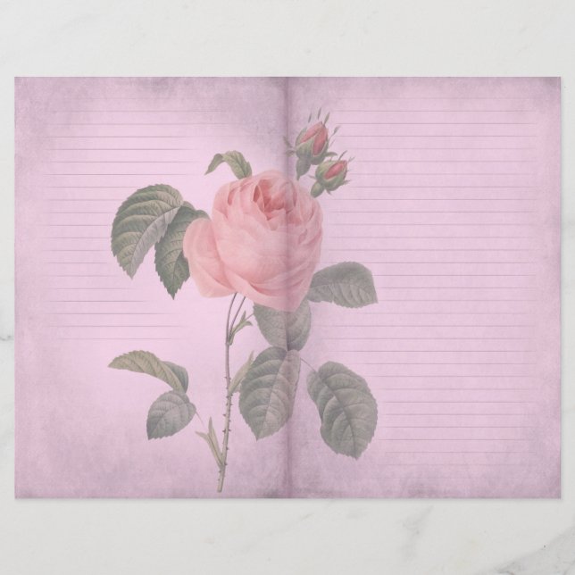 Papier à scandale du journal rose vintage (Devant)