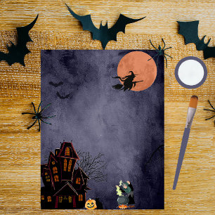 Papier à scandale Halloween de nuit