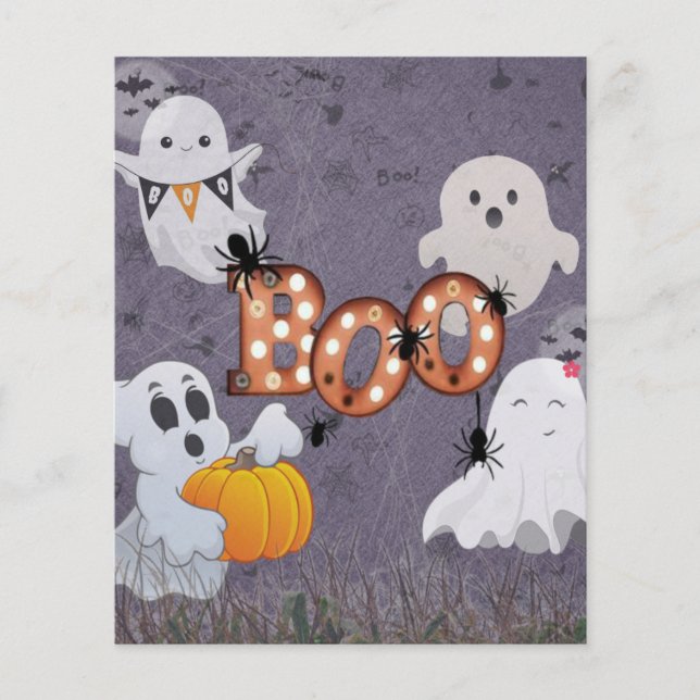 Papier à scandale Halloween Ghosts Boo (Devant)
