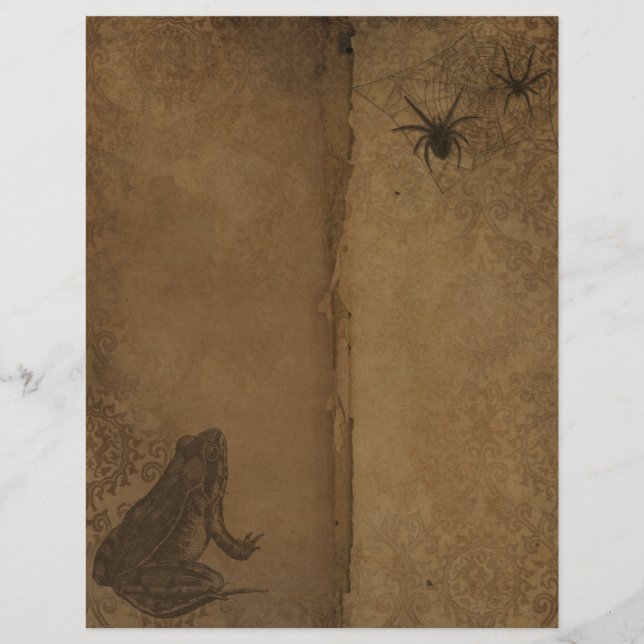 Papier à scandale Halloween vintage (Devant)