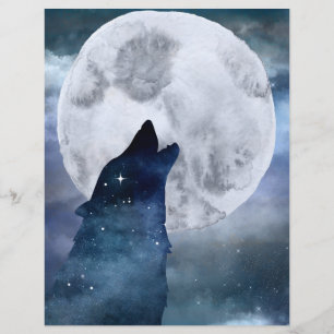 Papier à scandale Lune & Wolf Night