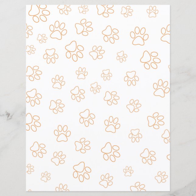 Papier à scandale Motif Empreinte de patte (Devant)