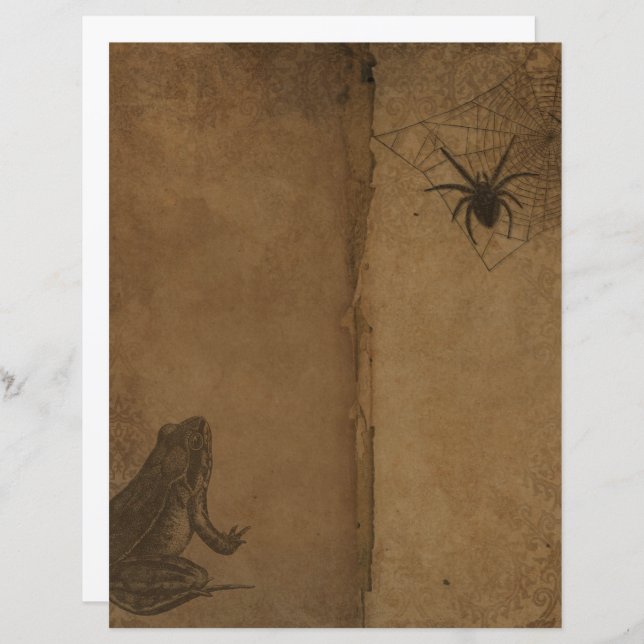 Papier à scandale pour la grenouille gothique de l (Devant / Derrière)