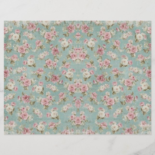 Papier à scandale vintage Shabby Chic (Devant)