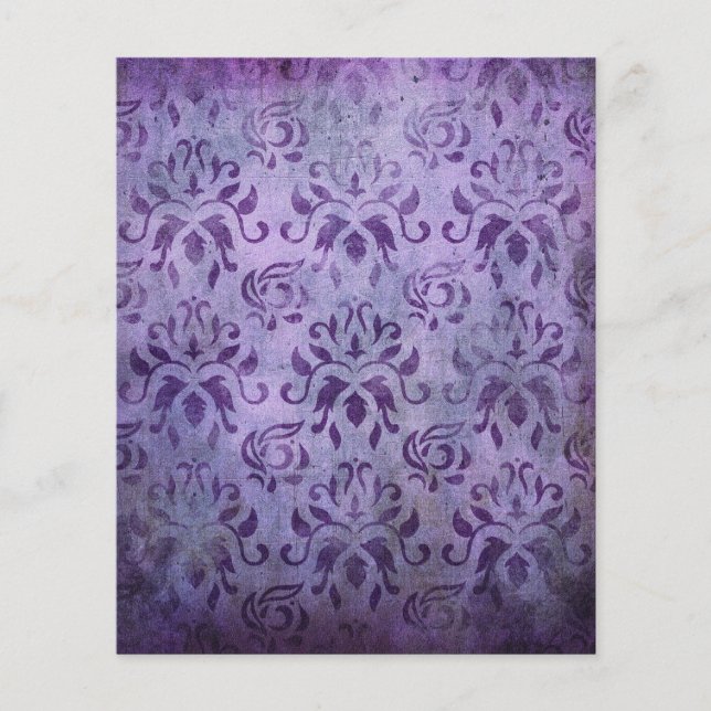 Papier à scandale Vintage Shabby Purple (Devant)