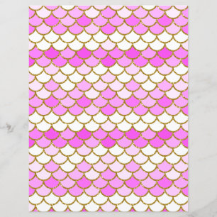 Papier à scandales à sirène rose