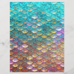 Papier à scandales de sirènes Iridescente