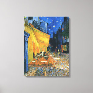 Papier à toile emboutie - "Cafe Terrace à la nui
