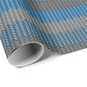Papier à Tricot bleu Laine Papier cadeau