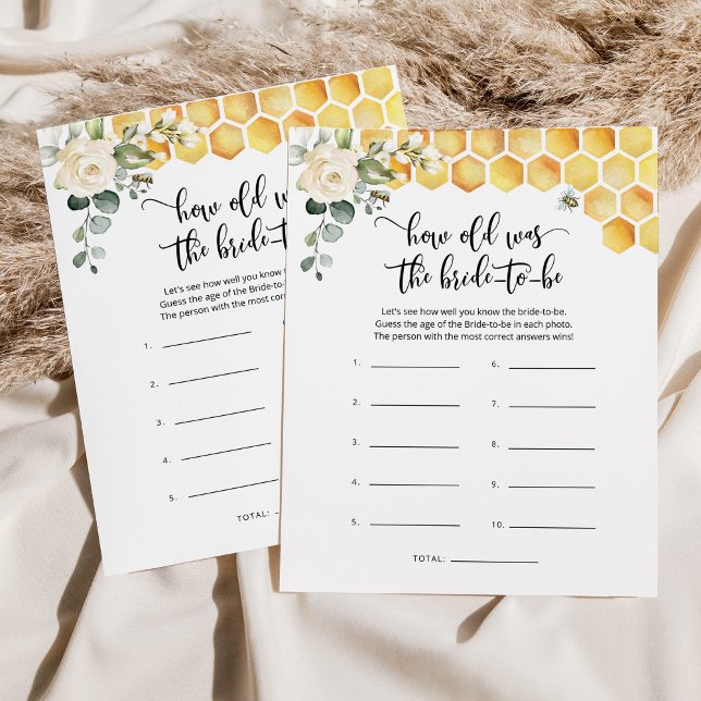 Papier Abee Quel âge avait la mariée pour être le jeu de  (Créateur téléchargé)