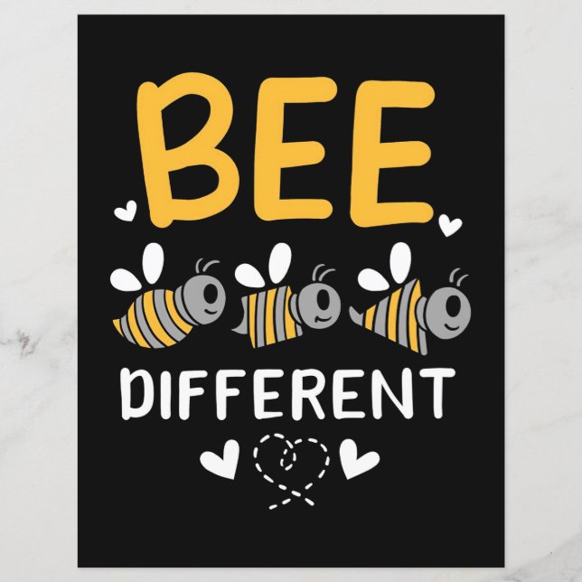 Papier Abeille différente (Devant)