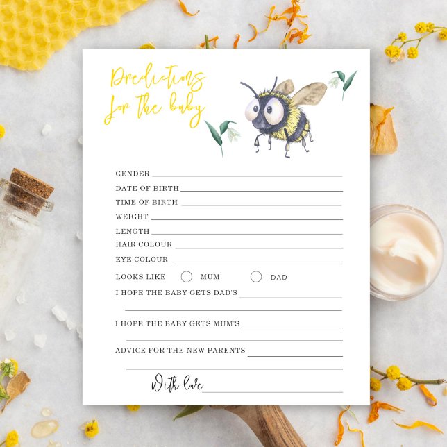Papier Abeille - prédictions et conseils bébé (Créateur téléchargé)