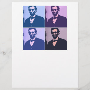 Papier Abraham Lincoln Pop Art