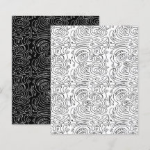 Abstrait Black Wavy Lines Livre blanc