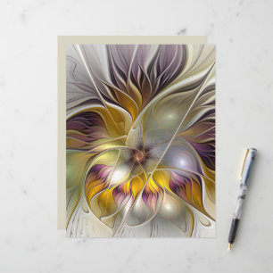 Papier Abstrait Imaginaire coloré Fleur moderne Fractal