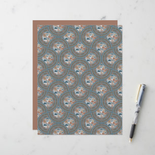 Papier Accentuation Abstraite Mandala Ogee Scallop Scrapb