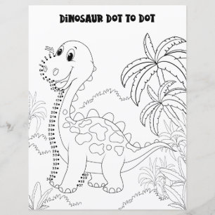 Papier Activité de dinosaure mignonne et amusante pour en