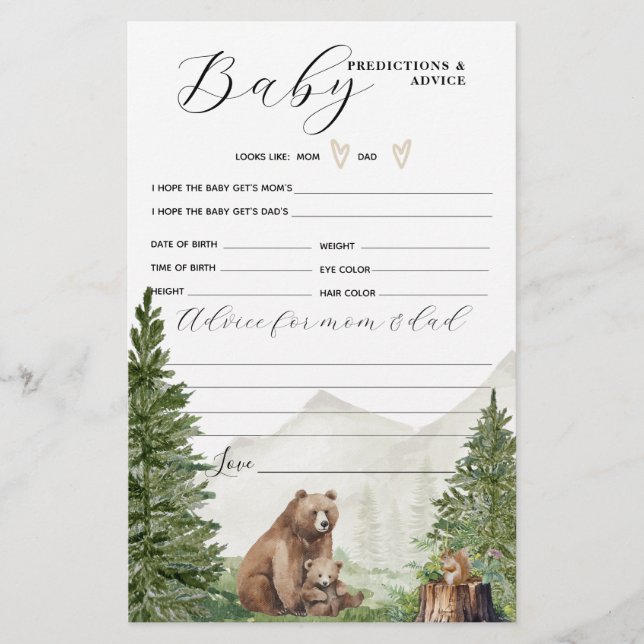Papier Adventure Attend Genre Neutre Baby shower Jeu (Devant)