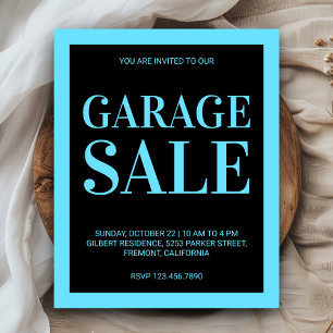 Papier Affiche de vente de garage