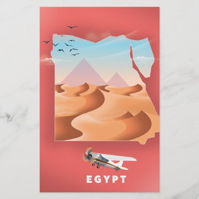 Papier Affiche de voyage en Egypte (Devant)