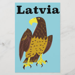 Papier Affiche de voyage lettone.