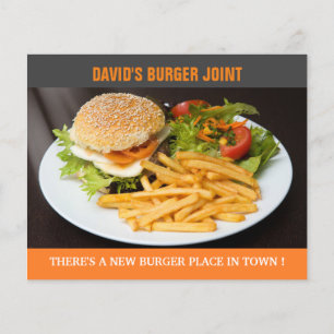 Papier Affiche d'ouverture du Burger Joint