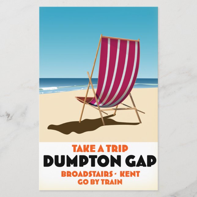 Papier Affiche Dumpton Gap Broadstairs Kent bord de mer (Devant)