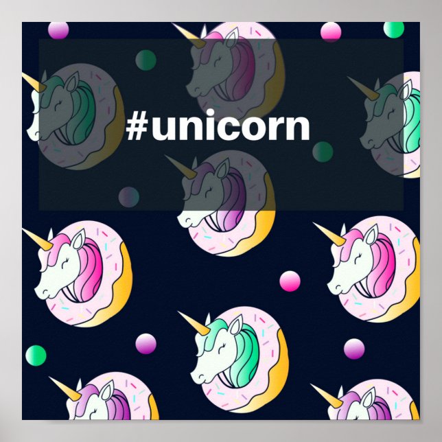 Papier Affiche Spéciale (Sans éclat) #Unicorn (Devant)