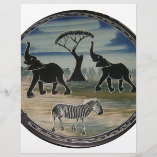 Papier Afrique Kenya Belle faune élégante