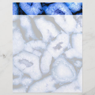 Papier Agate de quartz bleu, Geodes bleues, motif abstrai