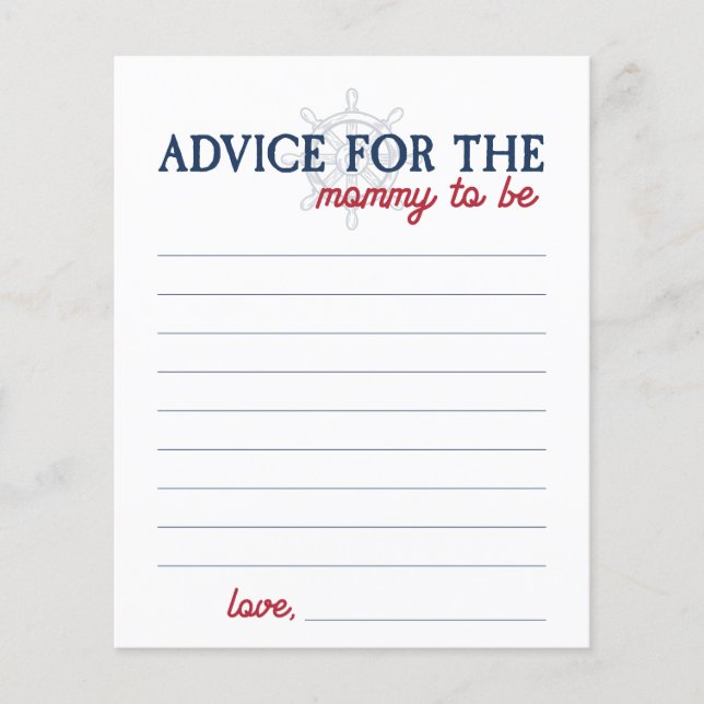 Papier Ahoy C'est un garçon douche nautique Conseils pour (Devant)