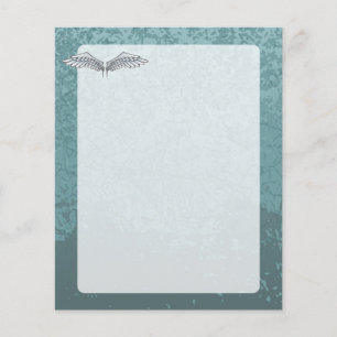 Papier ailes bleu-gris