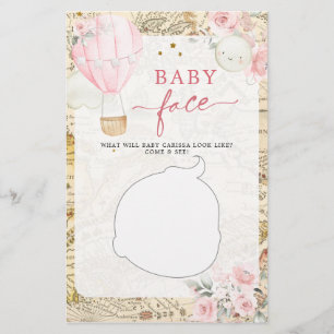 Papier Air Balloon n'est-elle pas Onerderful Baby Face je