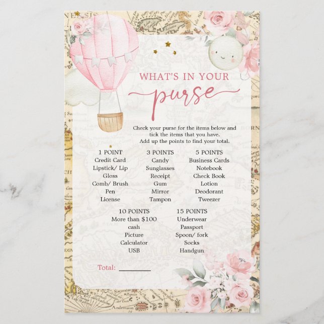 Papier Air Balloon n'est pas elle Onerderful Baby Purse J (Devant)