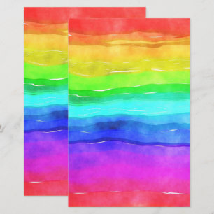 Papier Album photo couleur aquarelle arc-en-ciel 5,5x8,5