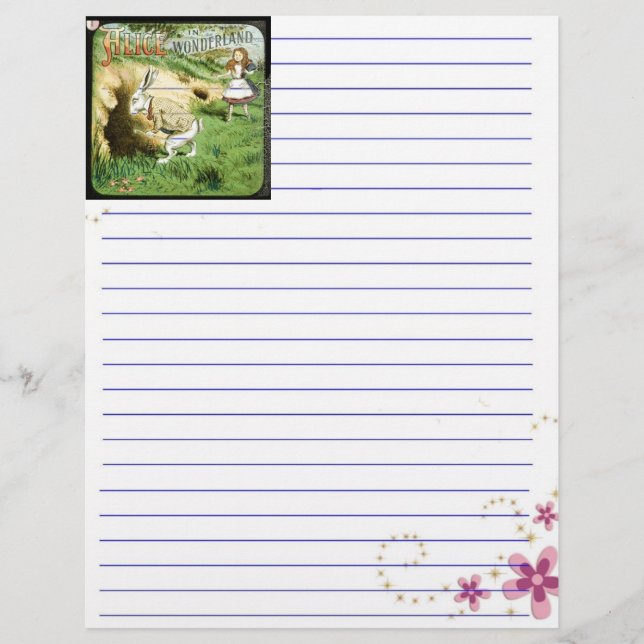 Papier Alice au pays des merveilles (Devant)