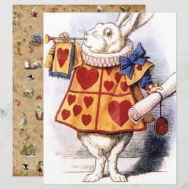 Papier Alice au pays des merveilles, Livre blanc de lapin