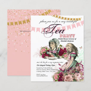 Papier Alice In Wonderland Tea Party Invitation TOUT ÉVÉN