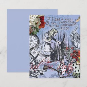Papier Alice rideau de nonsens merveilleux classique