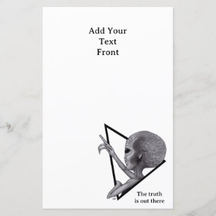 Papier Alien gris, la vérité est là