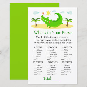 Papier Alligator Ce qui est dans votre baby shower de jeu