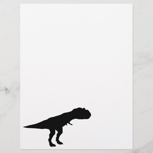 Papier Allosaurus Silhouette (Devant)