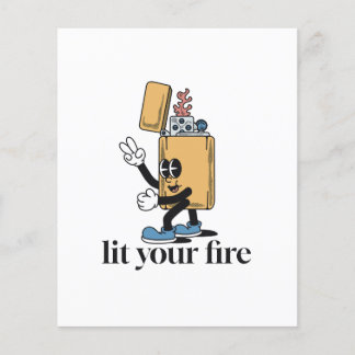 Papier allumez votre feu avec un caractère super plus lég