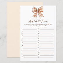 Alphabet de Baby shower de fille de la croupe rose