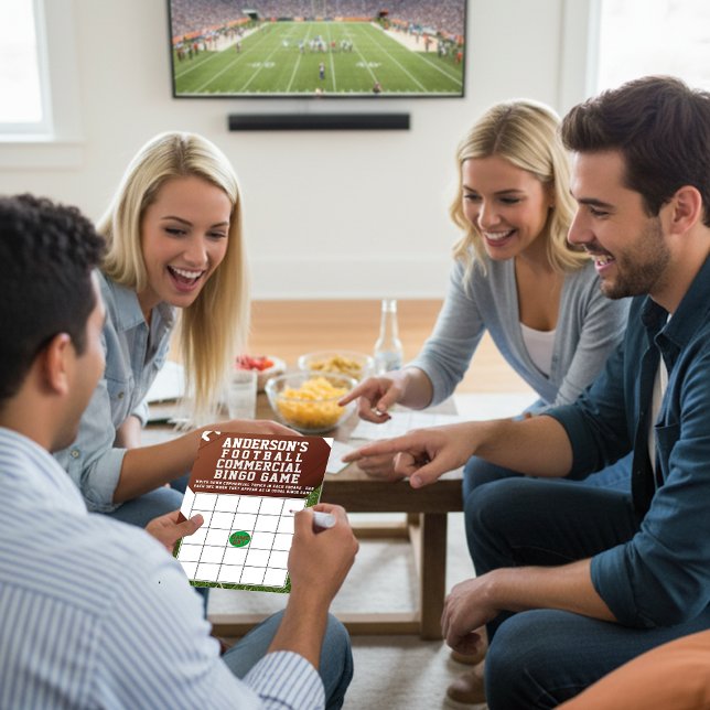 Papier American Football Commercial Jeu de Bingo (Créateur téléchargé)
