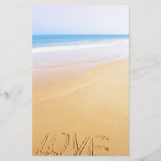 Papier Amour sur le sable, photo