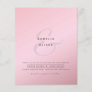 Papier Ampersand Mariage moderne Inviter QR Code RSVP