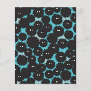 Papier Amusant monstres noirs moelleux