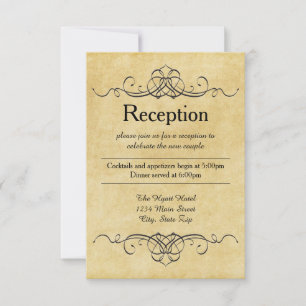 Papier Ancien - Invitation de Réception
